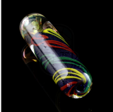 Heavy Fumed Frit Rasta Chillum