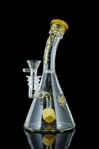 "Hecate" Beaker Base with Cube Perc