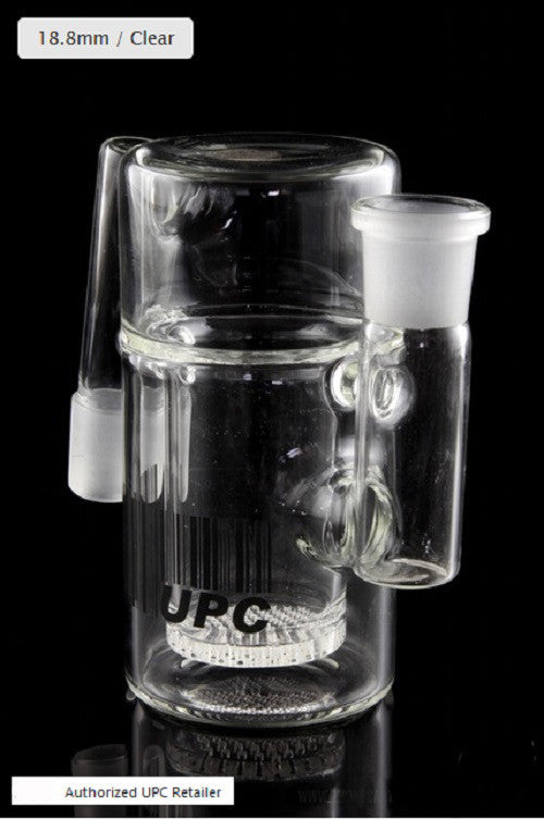 Inset Honeycomb Disc Glass Ashcatcher with 90 Degree Joints