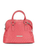 Ivanka Trump Ava Dome Ostrich-Embossed Faux Leather Satchel