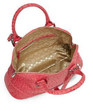 Ivanka Trump Ava Dome Ostrich-Embossed Faux Leather Satchel