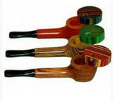 1- Lidded Exotic Wood Pipe