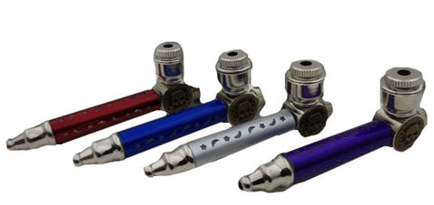 MINI Pipe Metal Smoking Pipe Weed Pipe With LED Light