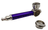 MINI Pipe Metal Smoking Pipe Weed Pipe With LED Light