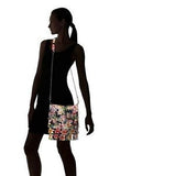 Madden Girl Baxter Fringe Floral Crossbag 23",9",9.5",Cross-Body, Medium,Multi