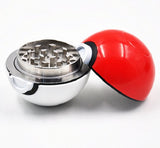 New 3 Parts Pokeball Grinder Poke Mon Ball Zinc Alloy Tobacco Herb Grinder Pocket Monster Tobacco Grinder Crusher Smoking Sets