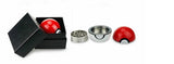 New 3 Parts Pokeball Grinder Poke Mon Ball Zinc Alloy Tobacco Herb Grinder Pocket Monster Tobacco Grinder Crusher Smoking Sets