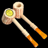 New Arrival Natural Corn Cob Gourd-shaped Cigarette Holder Smoking Pipe Tobacco Pipe