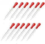 1-pcs Newest 10ML Clear Glass Pipette Pipet Dropper With Red Rubber Cap For Dispensing Liquids Medicine Dropper Schools, Labs and  Supplies