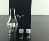 Newest Dry herb / Wax Vaporizer atomizer kit/Glass Globe Vaporizer pen with changeable coil for ego t e cigarette (1*Wax-T2)