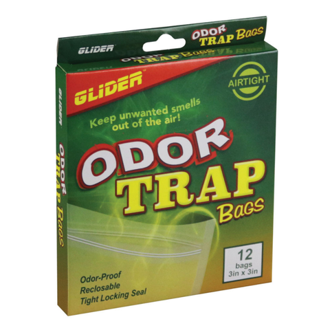 Odor Trap Smell Proof Bags - 3x3 - 12pc Box