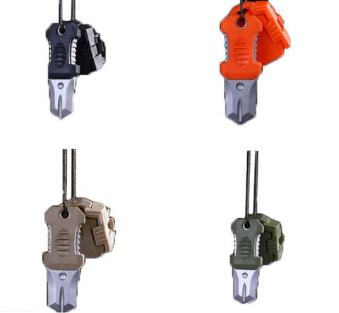 Outdoor Mini Portable Knife EDC Beatles Backpack BUCKLE molle System Gear Blade Survival Tool