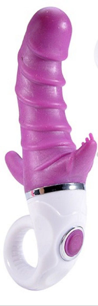 Purple Female Masturbation Vibrator Dildo Triple Stimulation Adult Sex Products