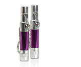 Purple Multifunction Aluminum Led Pocket Mini Flashlight,Keyring,Whistle,Compass