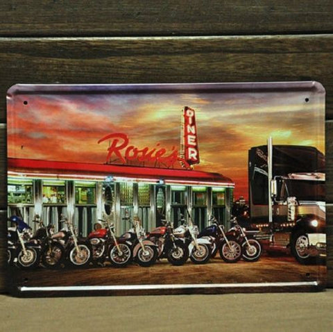 Rosies Paiting Sign Bar Pub Home Wall Decor Retro Metal Art Poster