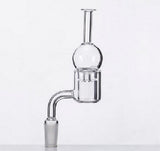 1-pc Set of 2 XXL Quartz Thermal Banger+Bubble carb cap 10mm 14mm 18mm Double Tube Quartz Thermal Banger Nail PukinBeagle thermal P Banger