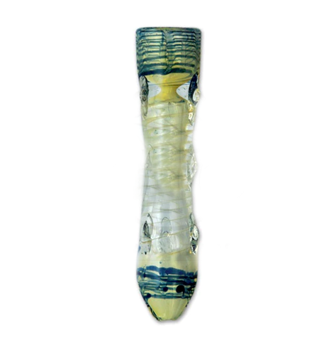 Silver Fumed Color Wrapped Chillum