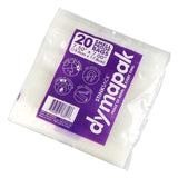Smell Proof Bags - 12 Ounce - Clear or Black - 20pc