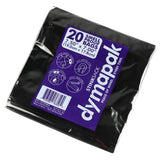 Smell Proof Bags - 12 Ounce - Clear or Black - 20pc