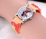 Spiderman Watches Children Cartoon Watch Kids Cool 3-D Rubber Strap Quartz Watch