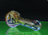 "The Jumanji" Honeycomb Fumed Spoon-Red