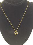 Tiffany & Co. 18K Diamond Medium Open Heart Pendant Necklace