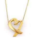 Tiffany & Co. Paloma Picasso 18K Yellow Gold Loving Heart Necklace