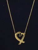 Tiffany & Co. Paloma Picasso 18K Yellow Gold Loving Heart Necklace