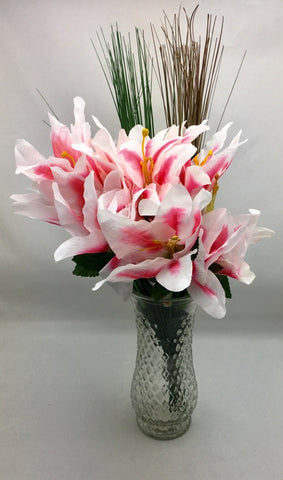 Tiger Lilly, Onion Grass Artificial Flowers