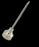 Titanium Nail 18mm Carb Cap with One Hole 89mm Dabber Titanium Nail Domeless Nail GR 2 Nail High Quality
