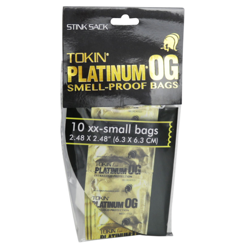 Tokin Platinum OG Smell-Proof Bags - 2.48 x 2.48 - 10pc