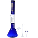 UPC 16 Multi-Arm Tree Percolator Beaker Water Pipe - Blue