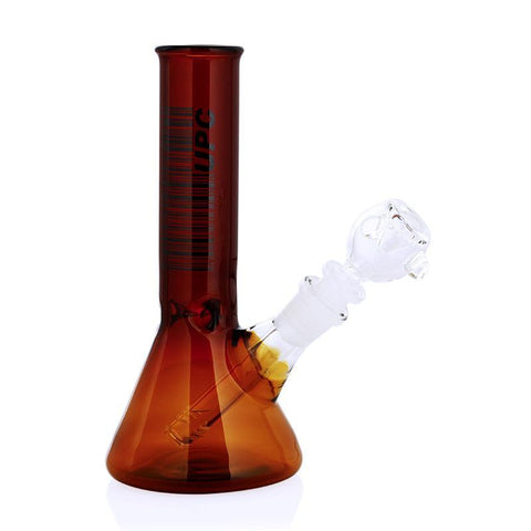 UPC 8" Beaker Water Pipe - Amber