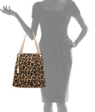 URBAN ORIGINALS WONDER LEOPARD - PRINT TOTE BAG, TAN