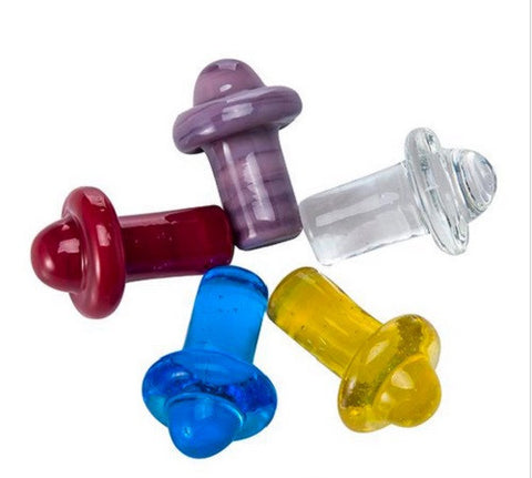 1-PC Universal Colored glass UFO carb cap dome for Quartz banger Nails glass water pipes, dab oil rigs
