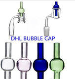 1-pc Universal Colored glass bubble carb cap round ball dome for XL thick Quartz thermal banger Nails glass water pipes, dab oil rigs