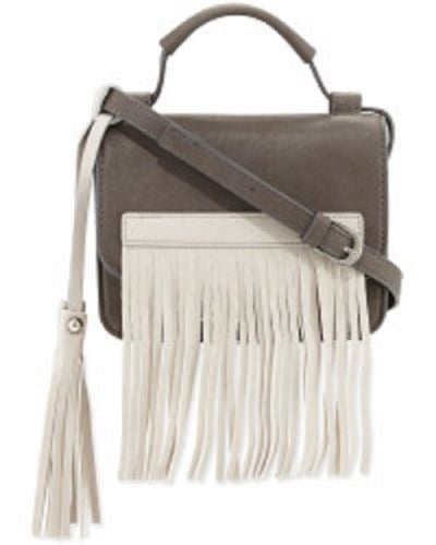 Urban Originals Freedom Fringed Faux Leather Cross Body Bag 2", 5.5", 7", Small