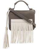 Urban Originals Freedom Fringed Faux Leather Cross Body Bag 2", 5.5", 7", Small