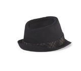 Us Polo Association Twill Plaid Diamond Top Hat 21.5", Black,polyester / cotton