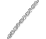 Victoria Townsend Rose-Cut Diamond Xo Bracelet In 18K Gold Over Silver-Plated