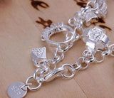 Women/Men's 925 silver bracelet 925 silver fashion jewelry charm bracele Charms
