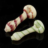 Wrap-n-Rake Color Head Fumed Body Spoon Pipe