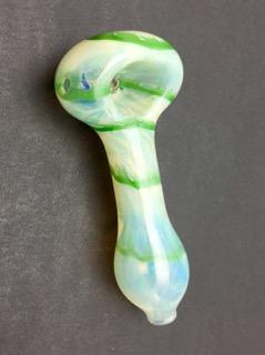 Wrap-n-Rake Color Head Fumed Body Spoon Pipe