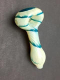 Wrap-n-Rake Color Head Fumed Body Spoon Pipe