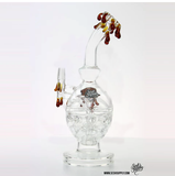 ZELUS - Amber Drips Premium Faberge Egg Style Vapor Rig