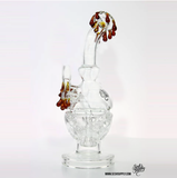 ZELUS - Amber Drips Premium Faberge Egg Style Vapor Rig