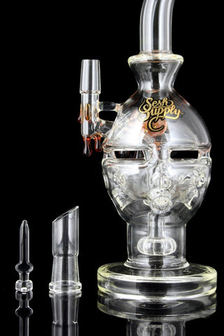 "Zelus" Honey Dripped Circ Perc Fab Egg