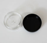 White/Black Cream Jar, Empty Plastic Cosmetic Container Clear Jar