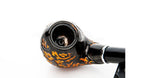 Classic Durable Snuff Resin Pipe Cigar Tube Smoking Tobacco Pipe Golden Pattern