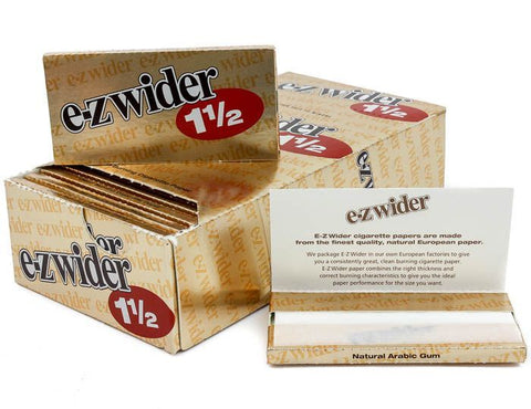 5 pks- EZ Wider Rolling Papers Gold - 1 1/2"